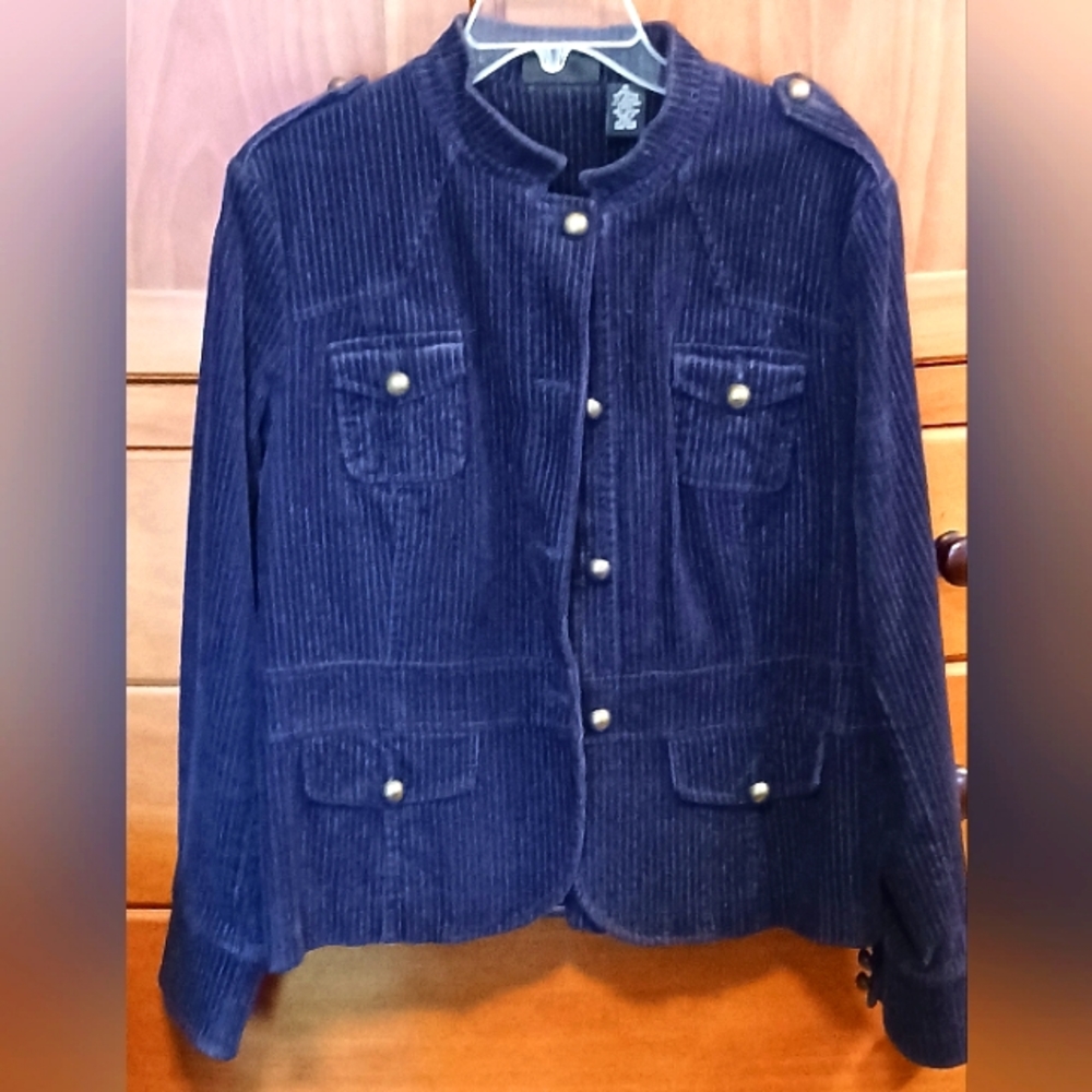 Light-weight Corduroy Navy Jacket